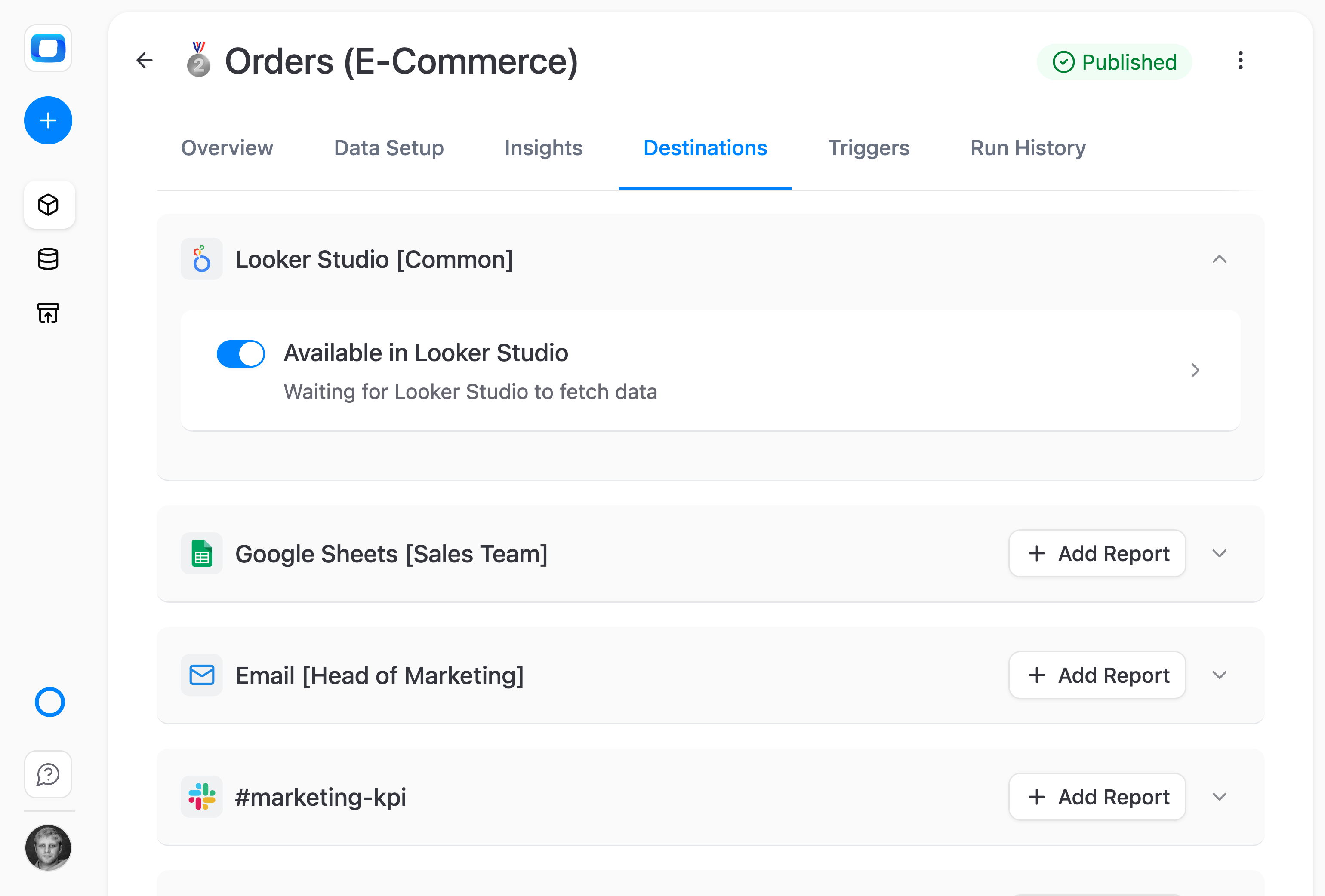 Reuse your Data Marts as Data Studio sources